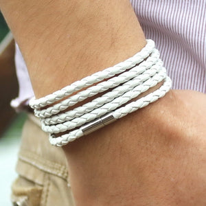 leather bracelet-men - Minimalist