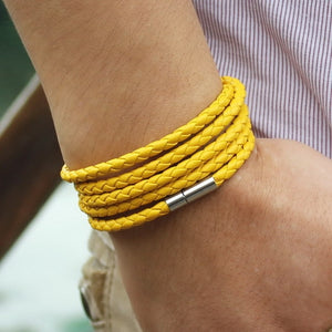 leather bracelet-men - Minimalist