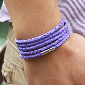 leather bracelet-men - Minimalist