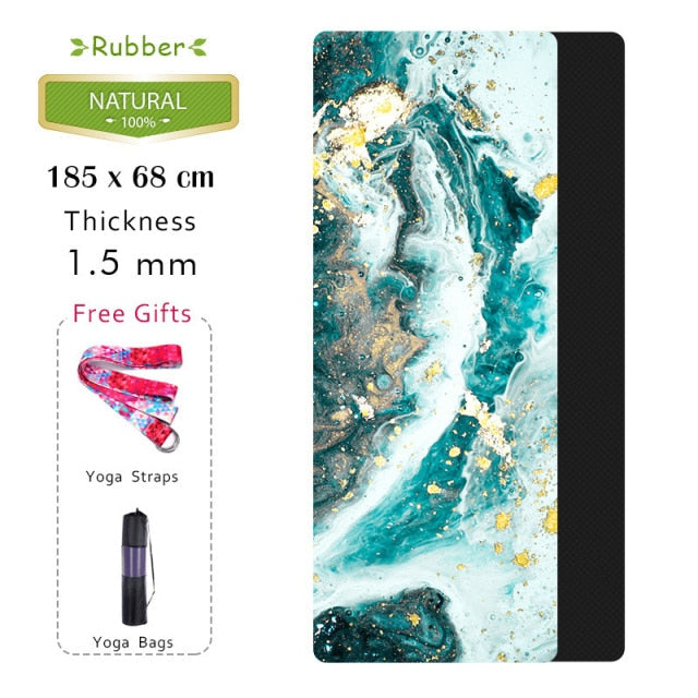 185 * 68CM 1.5MM Natural Rubber Yoga Mat