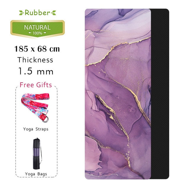 185 * 68CM 1.5MM Natural Rubber Yoga Mat