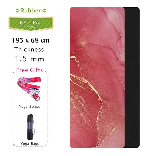 185 * 68CM 1.5MM Natural Rubber Yoga Mat