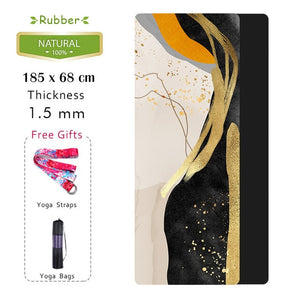 185 * 68CM 1.5MM Natural Rubber Yoga Mat