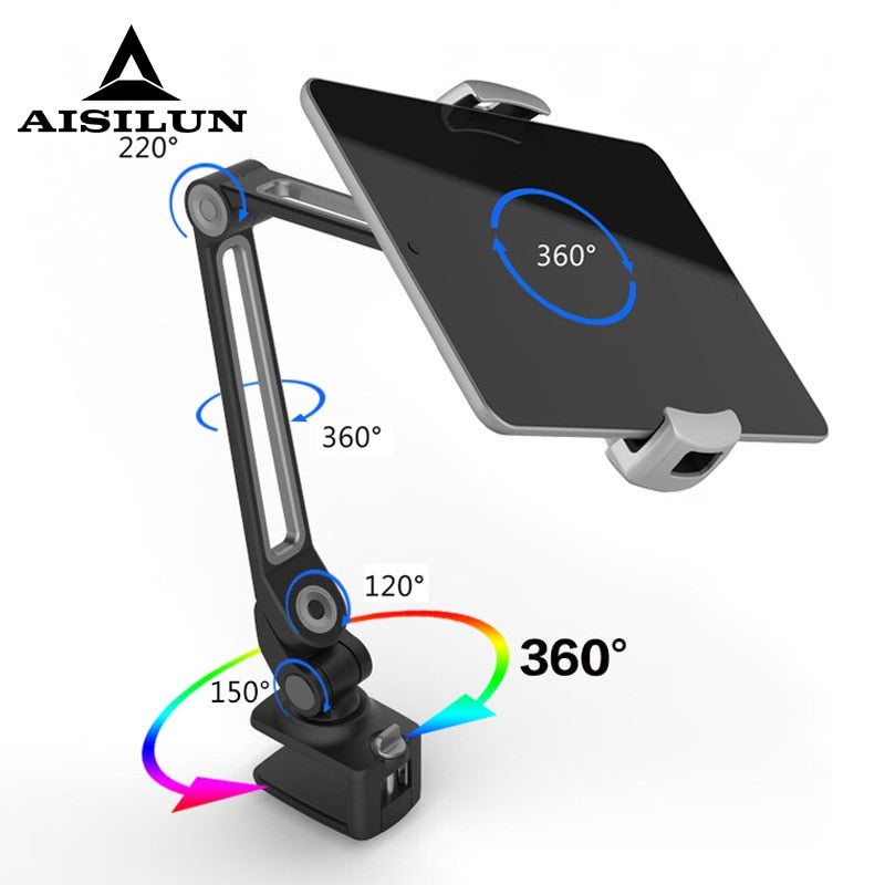 Aluminum Tablet Desk Bed Mount